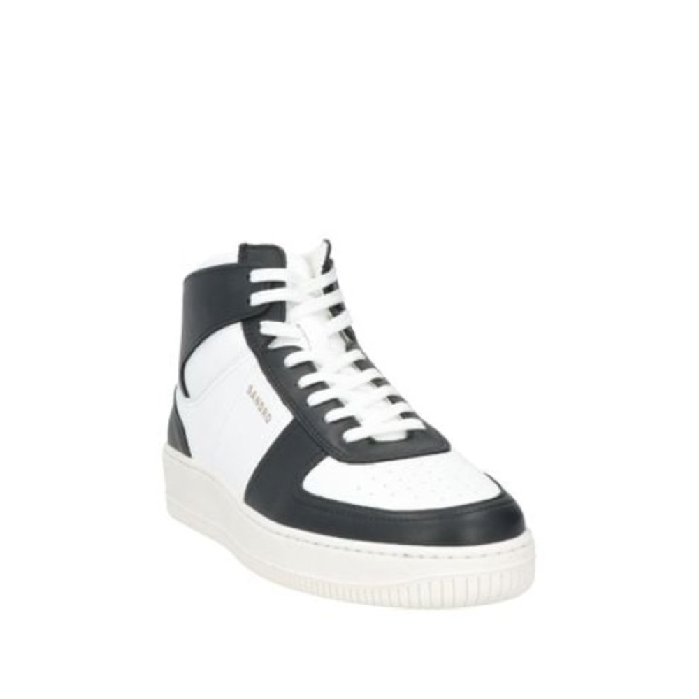 Sandro Monochrome Men's High-Top Sneakers. Size 11.5